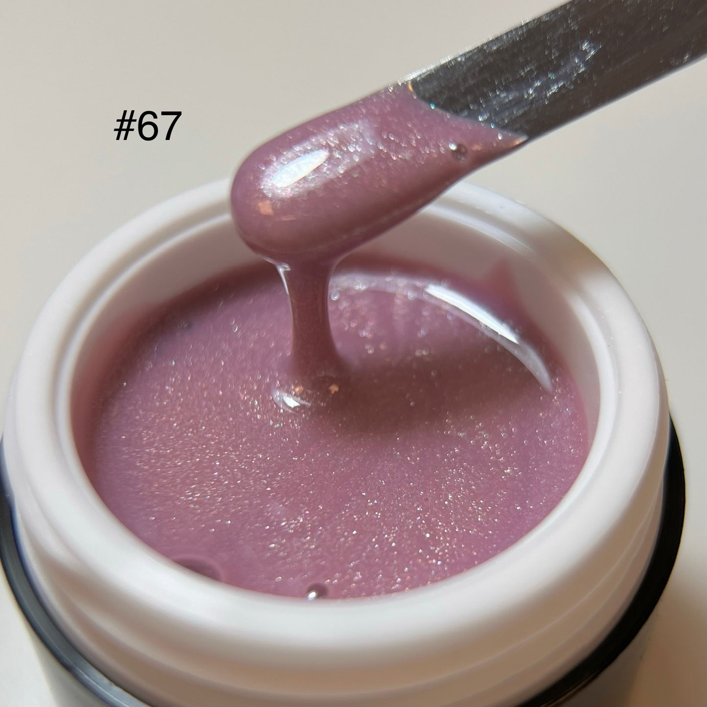 Nude Rubber base shimmer #67