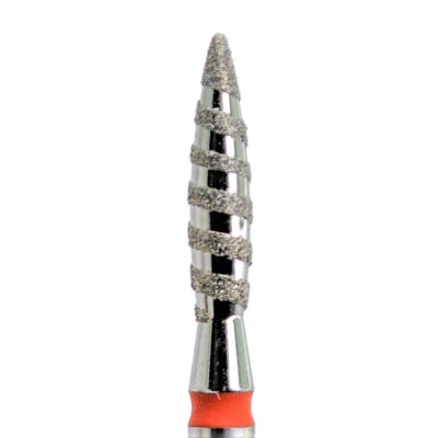 KMIZ Punta diamantata fiamma tornado rossa[118176]