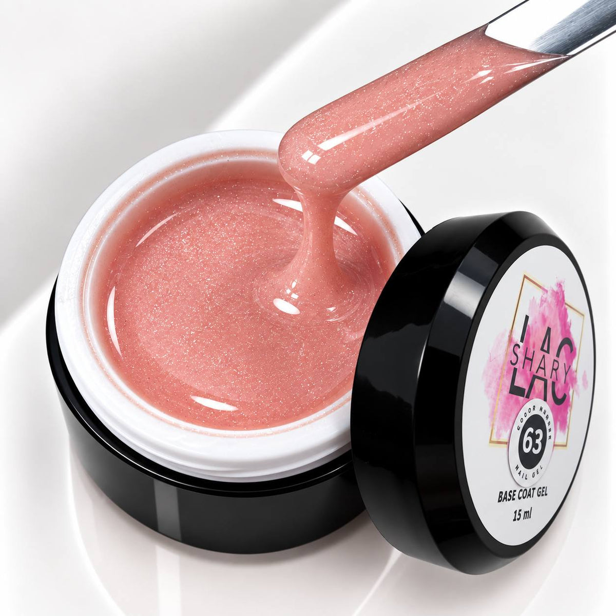 Nude Rubber base shimmer #63