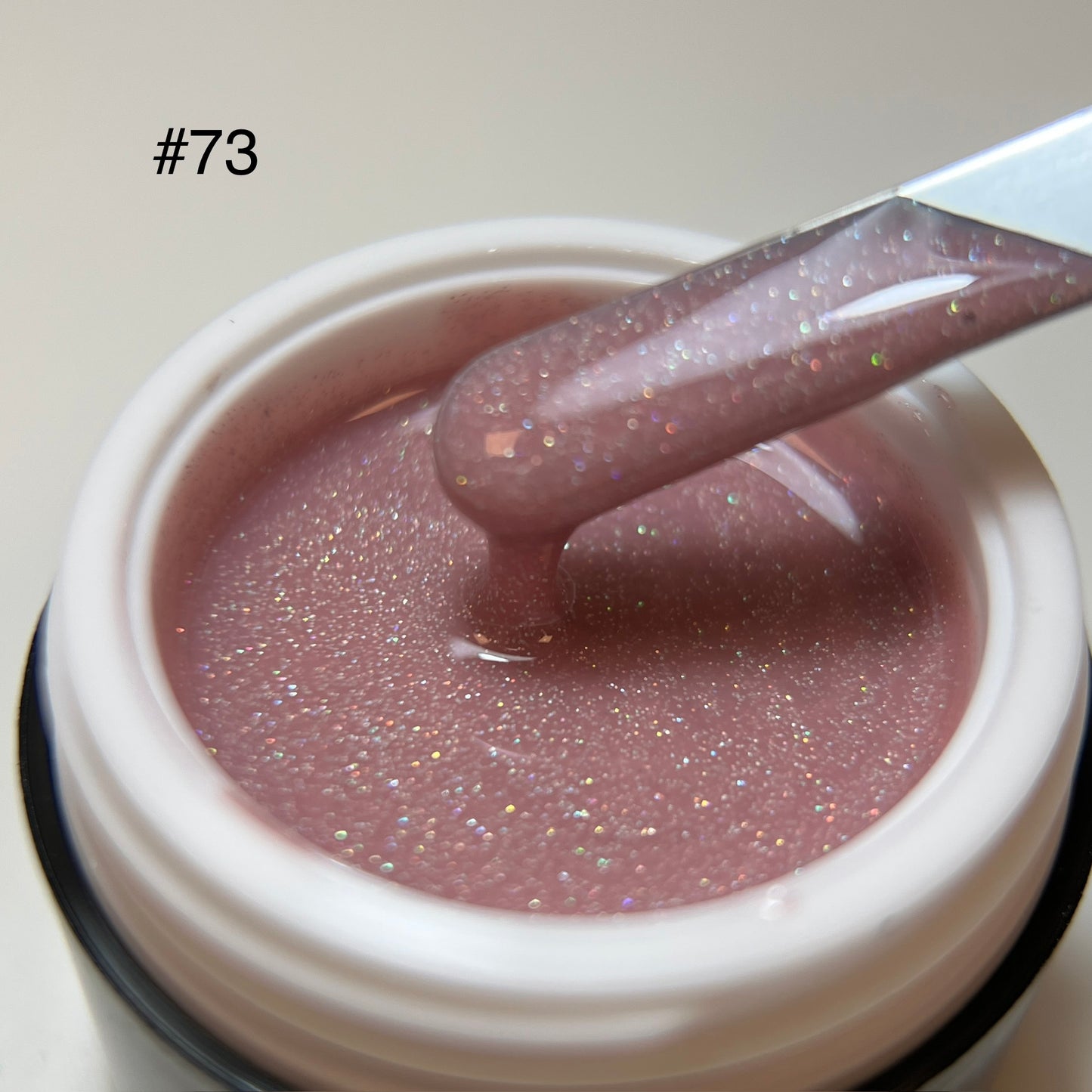 Nude Rubber base shimmer #73